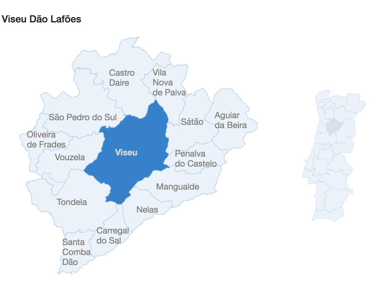 mapa Dão Lafões