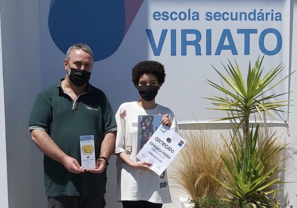  Aluna da Escola Secundária Viriato em primeiro lugar em concurso internacional de cartoons