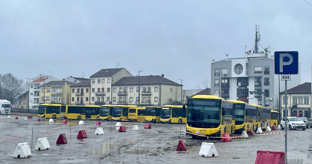  Viseu: obras na Central colocam autocarros do MUV na Fonte Cibernética