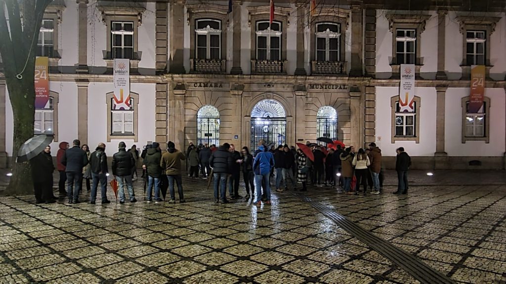  Polícias e militares de Viseu continuam em luta e pedem apoio ao presidente da Câmara