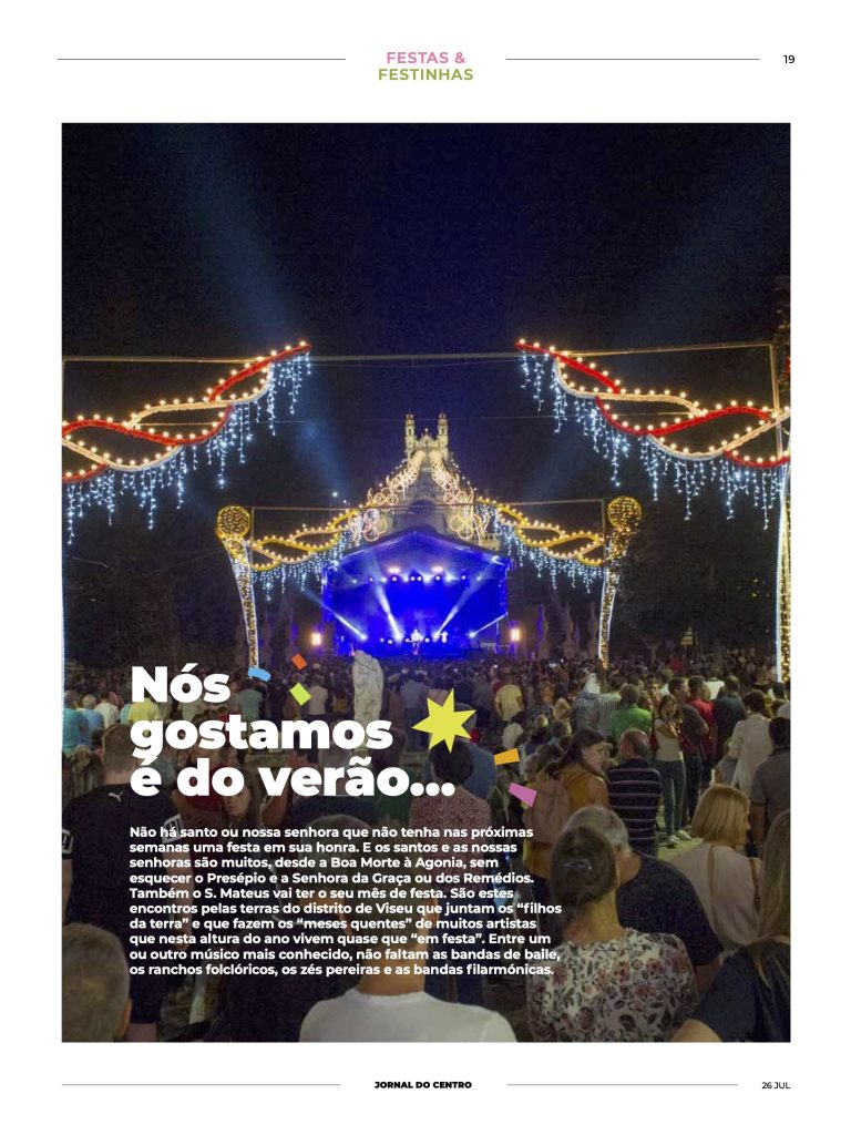  Escolha aqui a sua festa de verão no distrito e Viseu