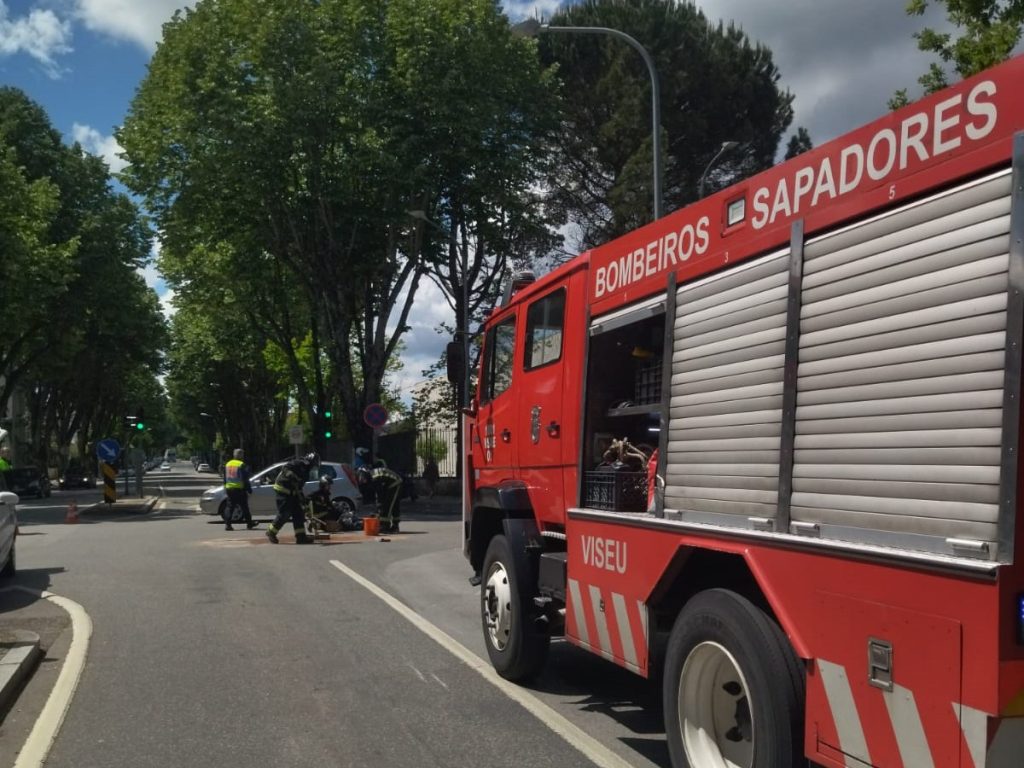  Colisão em Viseu deixa motociclista ferido