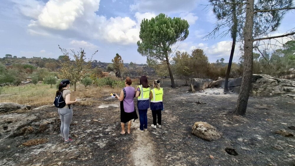  Equipa de ação social de Nelas apoia vítimas dos incêndios. Feridos com transporte gratuito