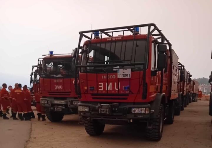  Bombeiros espanhóis já estão a ajudar no combate aos fogos de Viseu