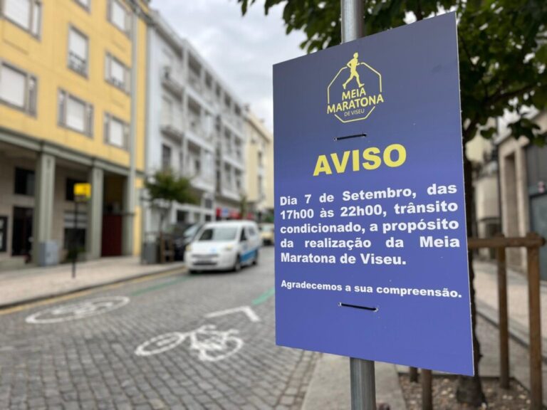 condicionameno trânsito meia maratona viseu