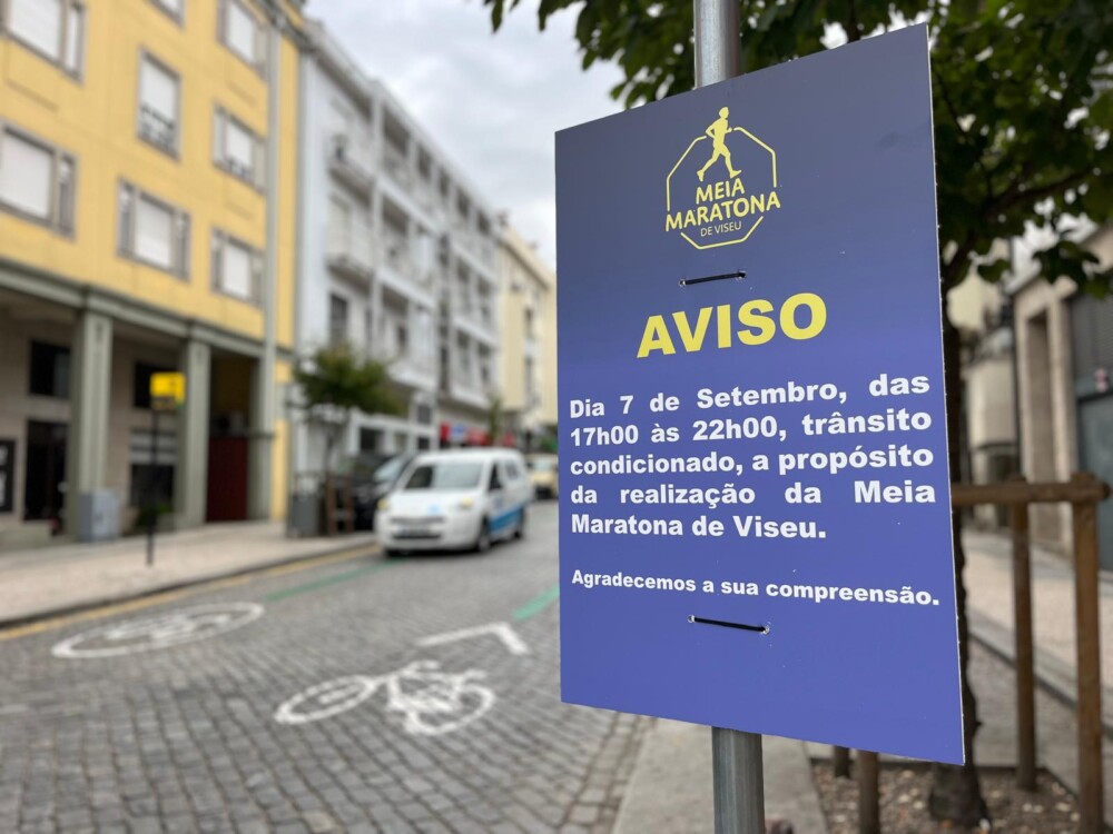  Trânsito condicionado este sábado em Viseu devido à Meia Maratona Carlos Lopes