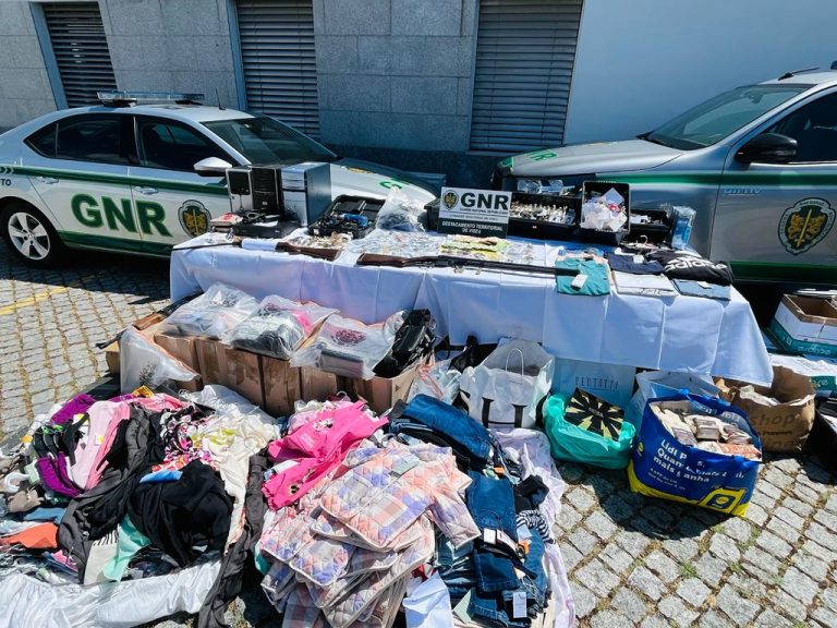 mega operação gnr roubo roupas lojas e casas