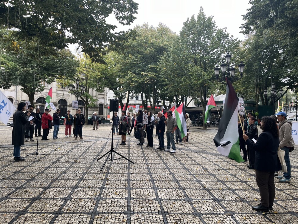  Dezenas saíram à rua em Viseu para pedirem o fim do conflito na Palestina