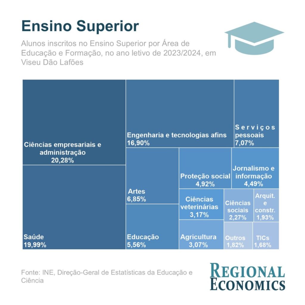  Estudantes em Viseu escolhem ciências empresariais e saúde