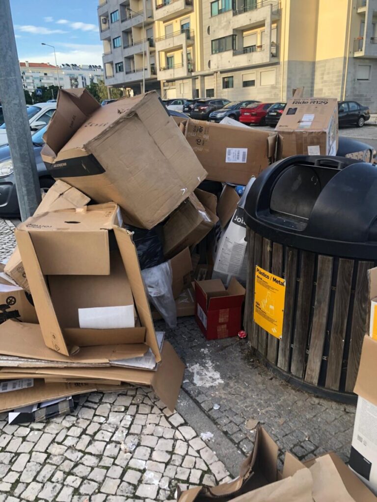  Caixotes cobrem ecopontos na Quinta D'el Rei, em Viseu