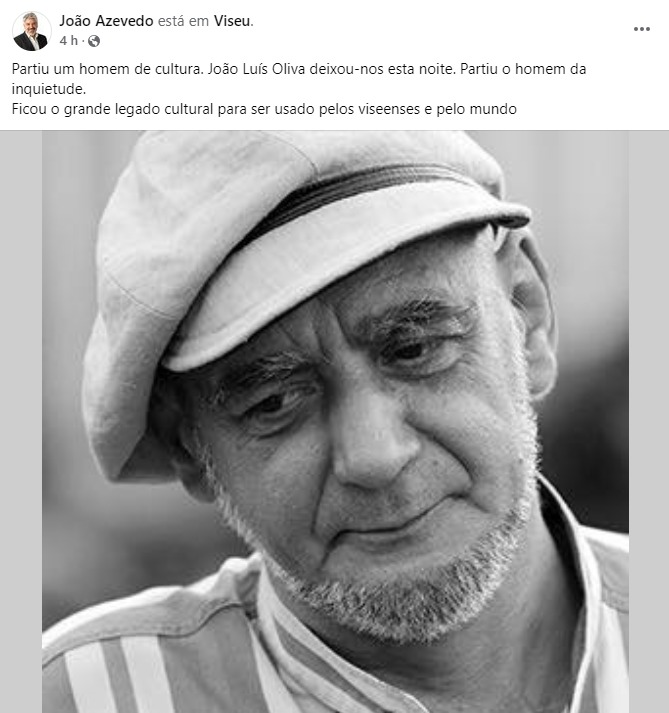  As reações à morte de João Luís Oliva