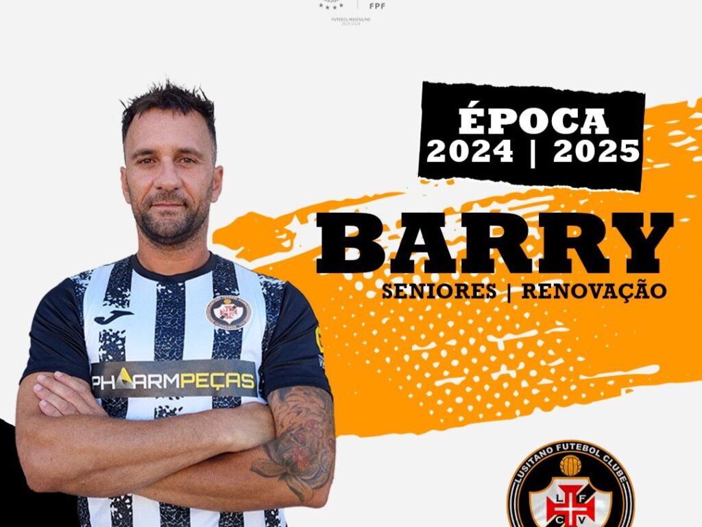  Luís Barry termina a carreira de futebolista: "Sinto que acrescentei"