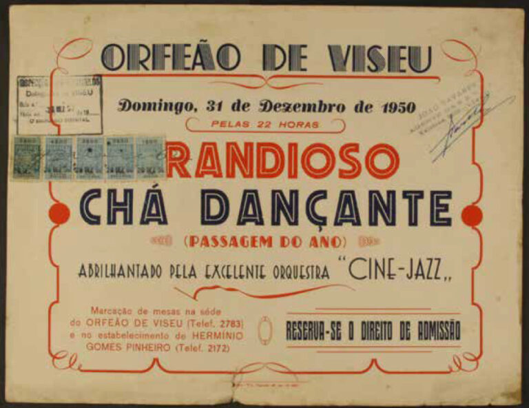 Cartaz do Orfeão de Viseu de dezembro de 1950 Licença de