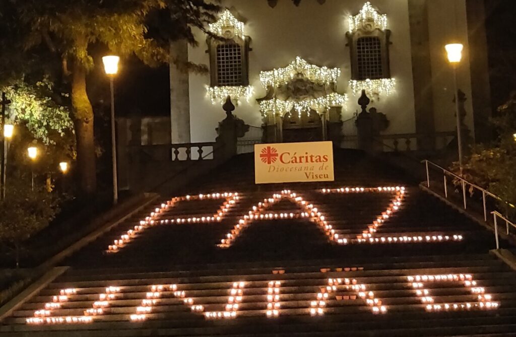  Cáritas de Viseu acende velas da paz esta sexta-feira na Igreja dos Terceiros