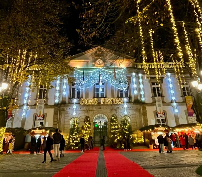 Viseu Natal câmara municipal luzes iluminação Rossio