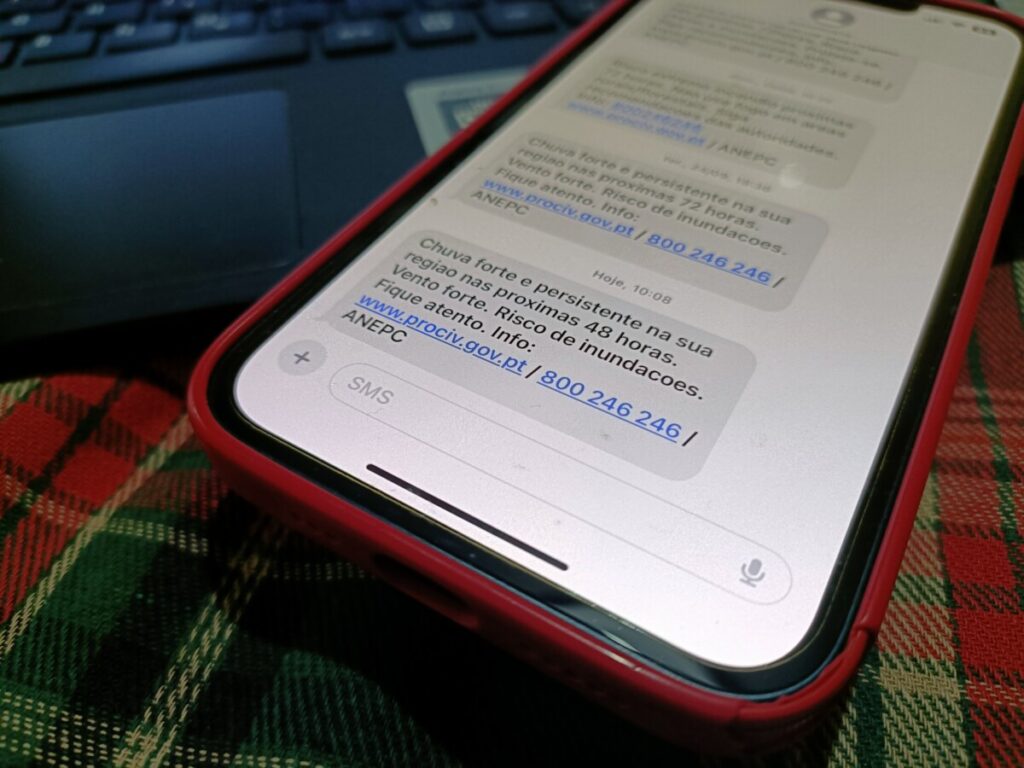  Recebeu um SMS da Proteção Civil? Estado do tempo agrava-se em Viseu