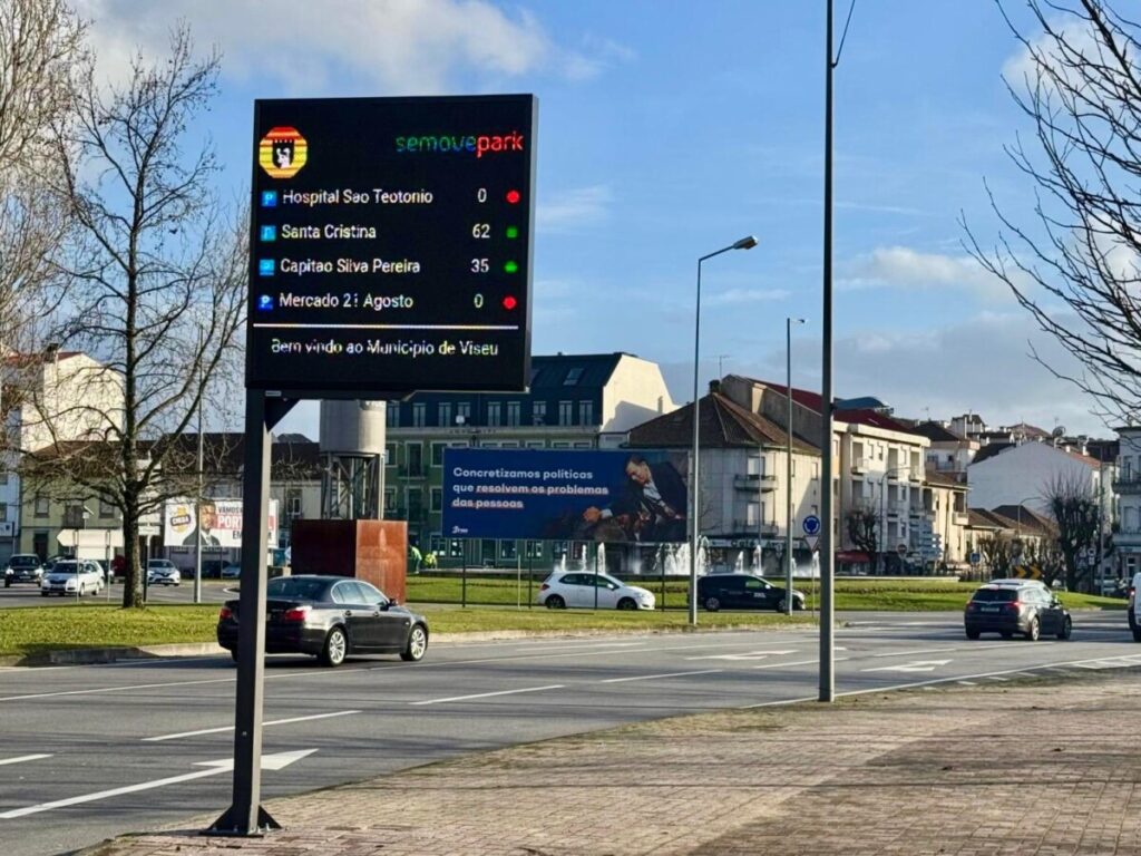  Painéis de estacionamento em Viseu já estão a funcionar