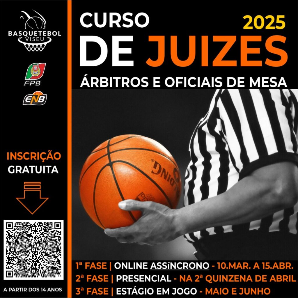  Mais treinos para as Festas de Basquetebol Juvenil e novo curso de árbitros e oficiais de mesa em Viseu