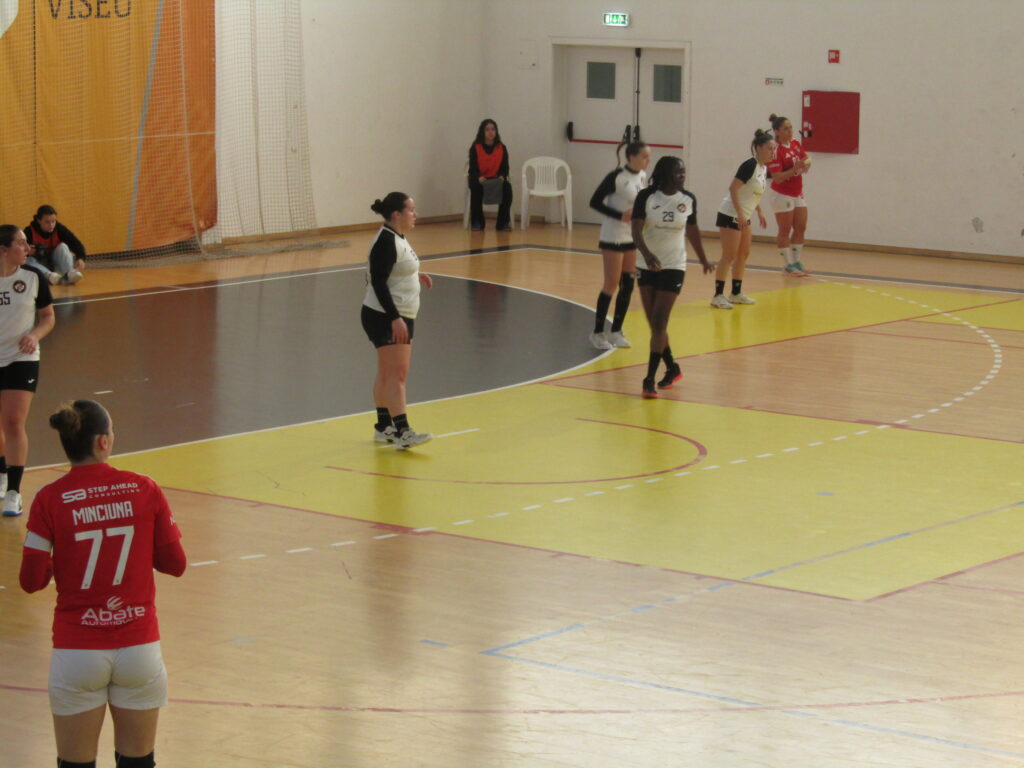  Jogo de andebol entre Lusitano FCV e SL Benfica leva centenas de adeptos ao Fontelo