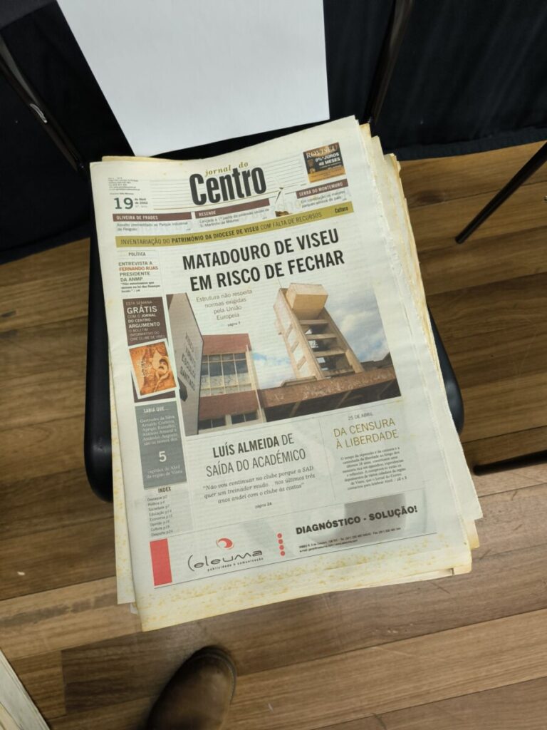  Espetáculo da Ritual de Domingo lança pergunta a Viseu: “Onde Estavas Quando Leste o Primeiro Jornal?”