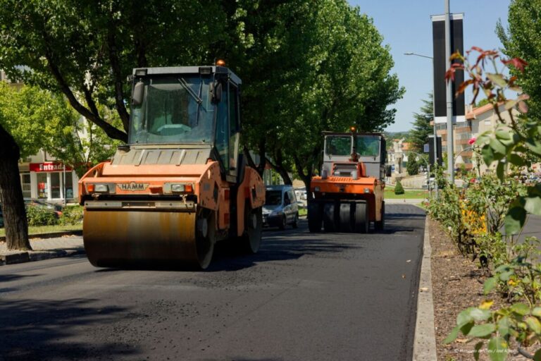 obras pavimentação circunvalação câmara de viseu